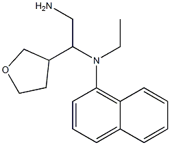 N-[2-amino-1-(oxolan-3-yl)ethyl]-N-ethylnaphthalen-1-amine Struktur