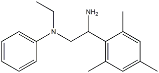 N-[2-amino-2-(2,4,6-trimethylphenyl)ethyl]-N-ethylaniline Struktur