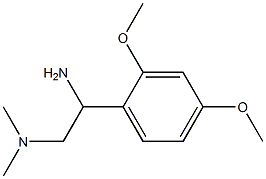 N-[2-amino-2-(2,4-dimethoxyphenyl)ethyl]-N,N-dimethylamine Struktur