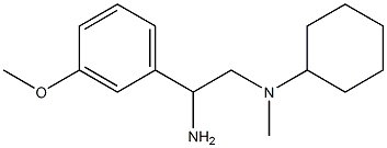 N-[2-amino-2-(3-methoxyphenyl)ethyl]-N-cyclohexyl-N-methylamine Struktur