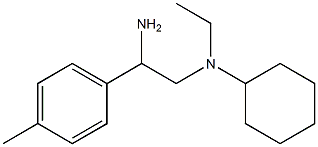 N-[2-amino-2-(4-methylphenyl)ethyl]-N-ethylcyclohexanamine Struktur