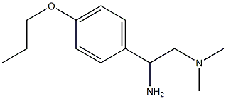 N-[2-amino-2-(4-propoxyphenyl)ethyl]-N,N-dimethylamine Struktur