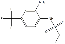 N-[2-amino-4-(trifluoromethyl)phenyl]ethanesulfonamide Struktur