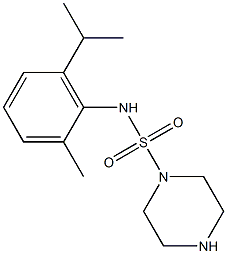 N-[2-methyl-6-(propan-2-yl)phenyl]piperazine-1-sulfonamide Struktur