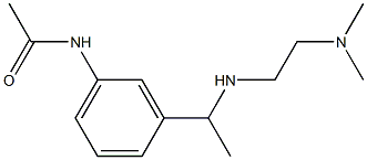 N-[3-(1-{[2-(dimethylamino)ethyl]amino}ethyl)phenyl]acetamide Struktur