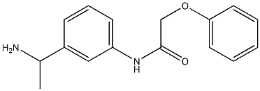 N-[3-(1-aminoethyl)phenyl]-2-phenoxyacetamide Struktur