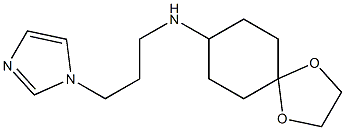 N-[3-(1H-imidazol-1-yl)propyl]-1,4-dioxaspiro[4.5]decan-8-amine Struktur