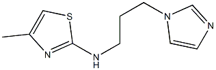 N-[3-(1H-imidazol-1-yl)propyl]-4-methyl-1,3-thiazol-2-amine Struktur