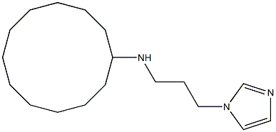 N-[3-(1H-imidazol-1-yl)propyl]cyclododecanamine Struktur