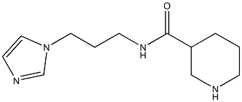 N-[3-(1H-imidazol-1-yl)propyl]piperidine-3-carboxamide Struktur