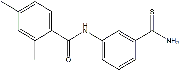 N-[3-(aminocarbonothioyl)phenyl]-2,4-dimethylbenzamide Struktur