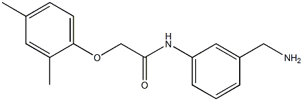 N-[3-(aminomethyl)phenyl]-2-(2,4-dimethylphenoxy)acetamide Struktur