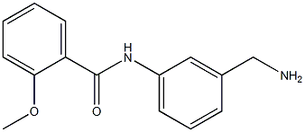 N-[3-(aminomethyl)phenyl]-2-methoxybenzamide Struktur