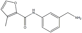 N-[3-(aminomethyl)phenyl]-3-methyl-2-furamide Struktur