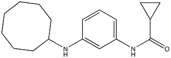 N-[3-(cyclooctylamino)phenyl]cyclopropanecarboxamide Struktur