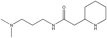 N-[3-(dimethylamino)propyl]-2-(piperidin-2-yl)acetamide Struktur