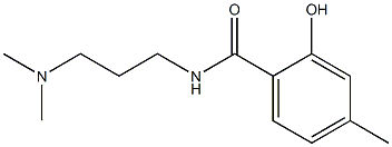 N-[3-(dimethylamino)propyl]-2-hydroxy-4-methylbenzamide Struktur