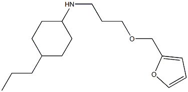 N-[3-(furan-2-ylmethoxy)propyl]-4-propylcyclohexan-1-amine Struktur