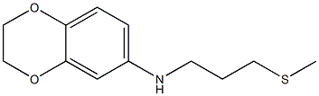 N-[3-(methylsulfanyl)propyl]-2,3-dihydro-1,4-benzodioxin-6-amine Struktur