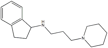 N-[3-(piperidin-1-yl)propyl]-2,3-dihydro-1H-inden-1-amine Struktur