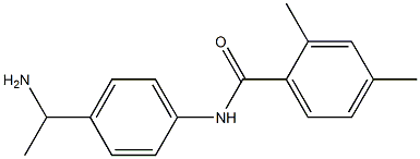 N-[4-(1-aminoethyl)phenyl]-2,4-dimethylbenzamide Struktur