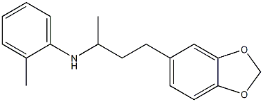 N-[4-(2H-1,3-benzodioxol-5-yl)butan-2-yl]-2-methylaniline Struktur