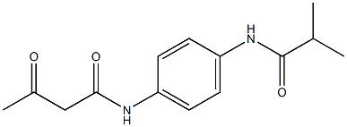 N-[4-(2-methylpropanamido)phenyl]-3-oxobutanamide Struktur