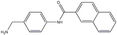 N-[4-(aminomethyl)phenyl]-2-naphthamide Struktur