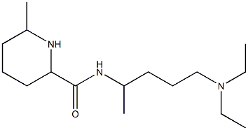 N-[4-(diethylamino)-1-methylbutyl]-6-methylpiperidine-2-carboxamide Struktur