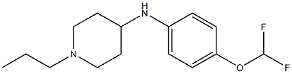 N-[4-(difluoromethoxy)phenyl]-1-propylpiperidin-4-amine Struktur