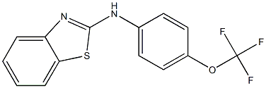 N-[4-(trifluoromethoxy)phenyl]-1,3-benzothiazol-2-amine Struktur