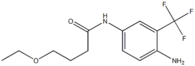 N-[4-amino-3-(trifluoromethyl)phenyl]-4-ethoxybutanamide Struktur