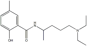 N-[5-(diethylamino)pentan-2-yl]-2-hydroxy-5-methylbenzamide Struktur