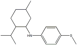 N-[5-methyl-2-(propan-2-yl)cyclohexyl]-4-(methylsulfanyl)aniline Struktur