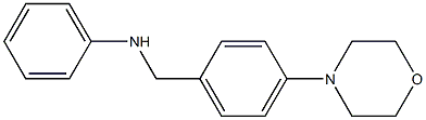 N-{[4-(morpholin-4-yl)phenyl]methyl}aniline Struktur