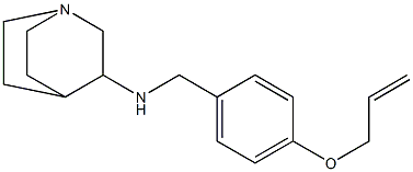 N-{[4-(prop-2-en-1-yloxy)phenyl]methyl}-1-azabicyclo[2.2.2]octan-3-amine Struktur