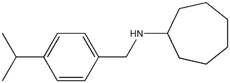 N-{[4-(propan-2-yl)phenyl]methyl}cycloheptanamine Struktur