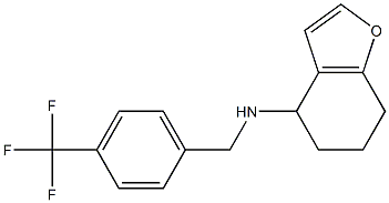 N-{[4-(trifluoromethyl)phenyl]methyl}-4,5,6,7-tetrahydro-1-benzofuran-4-amine Struktur