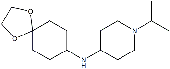 N-{1,4-dioxaspiro[4.5]decan-8-yl}-1-(propan-2-yl)piperidin-4-amine Struktur