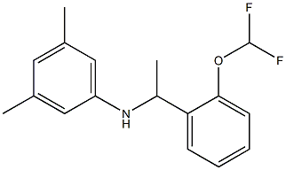 N-{1-[2-(difluoromethoxy)phenyl]ethyl}-3,5-dimethylaniline Struktur