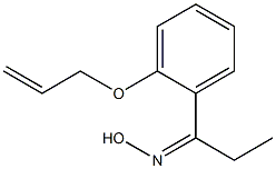 N-{1-[2-(prop-2-en-1-yloxy)phenyl]propylidene}hydroxylamine Struktur