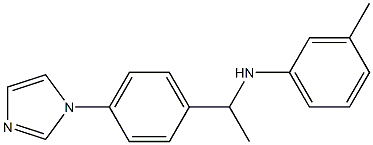 N-{1-[4-(1H-imidazol-1-yl)phenyl]ethyl}-3-methylaniline Struktur