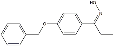 N-{1-[4-(benzyloxy)phenyl]propylidene}hydroxylamine Struktur