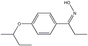 N-{1-[4-(butan-2-yloxy)phenyl]propylidene}hydroxylamine Struktur