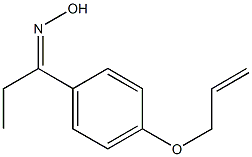 N-{1-[4-(prop-2-en-1-yloxy)phenyl]propylidene}hydroxylamine Struktur