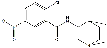 N-{1-azabicyclo[2.2.2]octan-3-yl}-2-chloro-5-nitrobenzamide Struktur