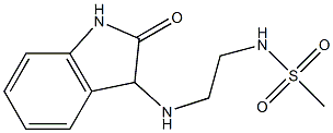 N-{2-[(2-oxo-2,3-dihydro-1H-indol-3-yl)amino]ethyl}methanesulfonamide Struktur