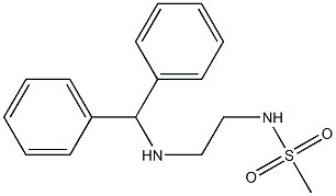 N-{2-[(diphenylmethyl)amino]ethyl}methanesulfonamide Struktur