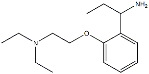 N-{2-[2-(1-aminopropyl)phenoxy]ethyl}-N,N-diethylamine Struktur