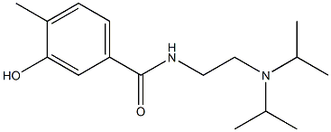 N-{2-[bis(propan-2-yl)amino]ethyl}-3-hydroxy-4-methylbenzamide Struktur